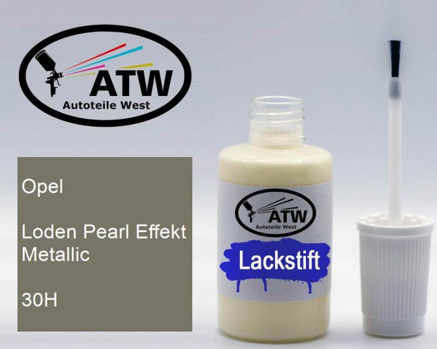 Opel, Loden Pearl Effekt Metallic, 30H: 20ml Lackstift, von ATW Autoteile West.